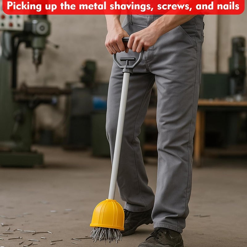 MUTUACTOR Strong Lifting Magnet with Handle,Quick Release Magnet Pickup Tools for Bulk Parts,Large Rare Earth Magnets Hand Tools for Transferring and Picking Up Nails Screws Nuts and Metal Objects - Image 2